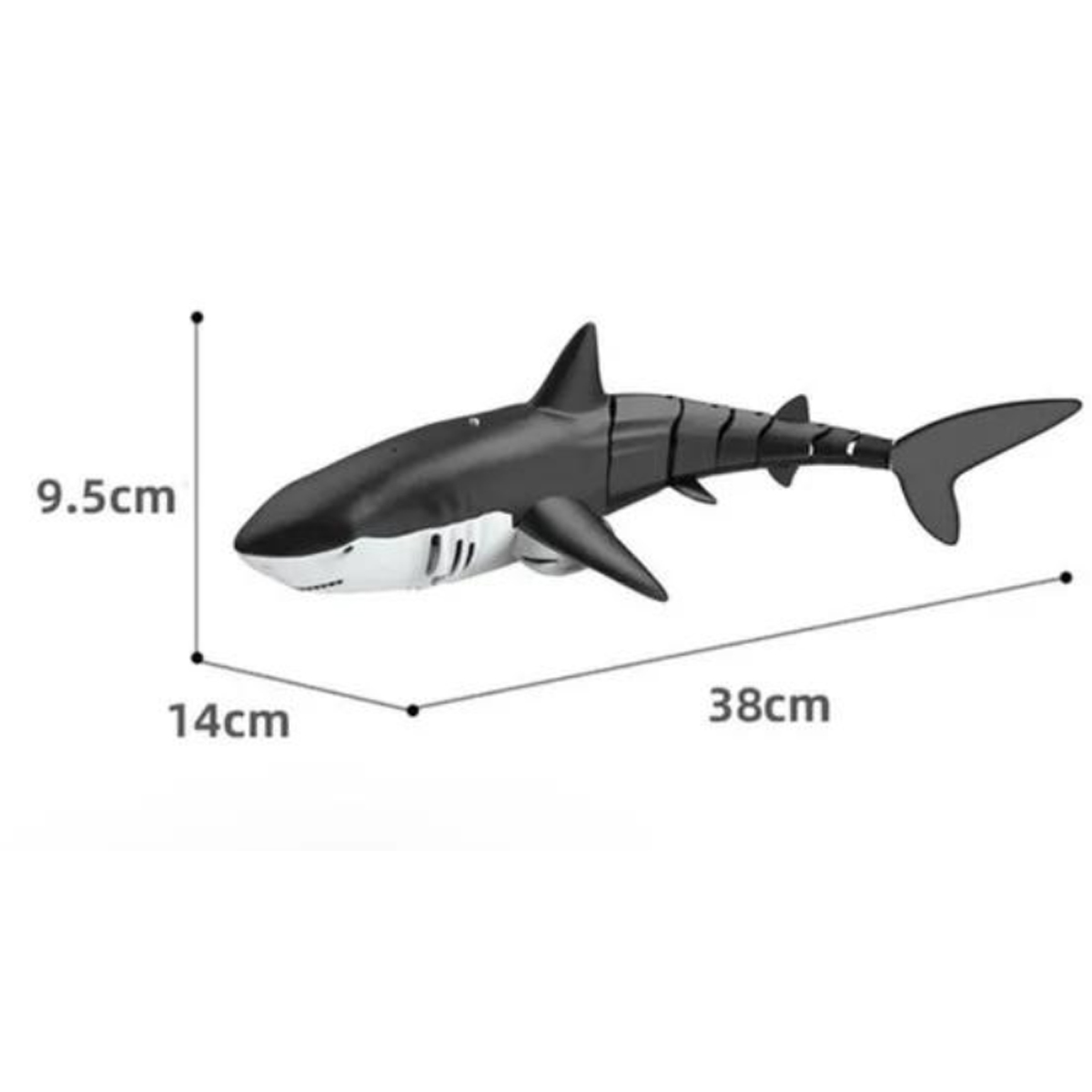 Juguete Tiburón Plateado de Control Remoto