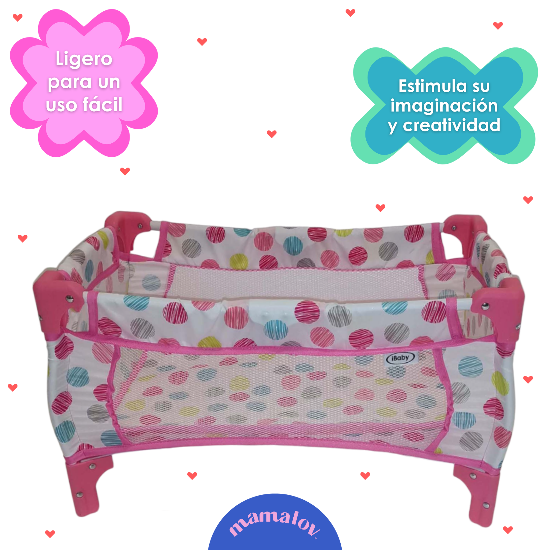 Cuna Corralito De Juguete Para Muñecas Ibaby Vezzana - Boli
