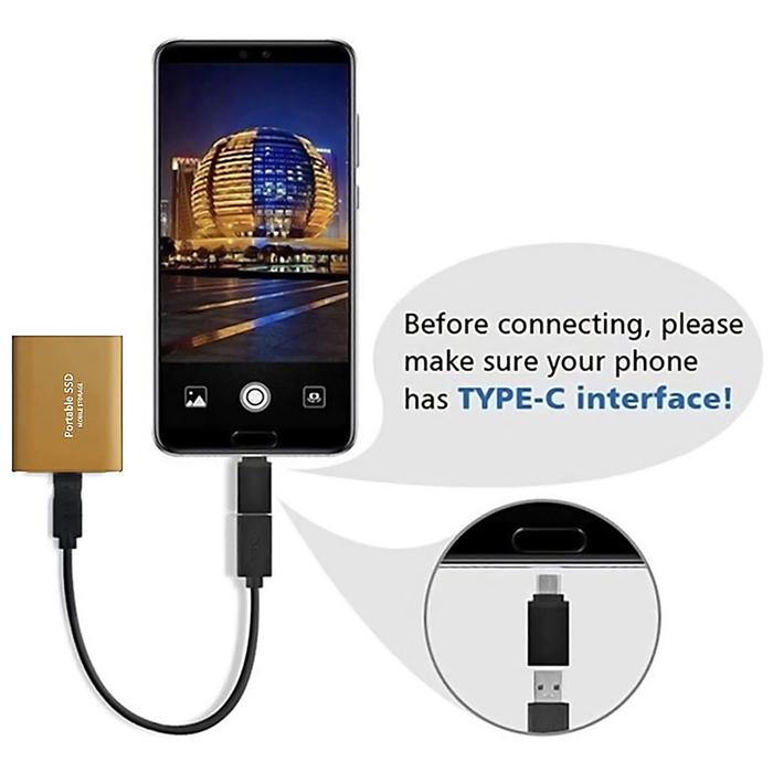 Disco Duro SSD Portátil Tipo C 4TB MXMDD-001-1 1 Pza 4TB Negro SSD Lectura 30 MBs Escritura 37 MBs USB-C Entrada USB-A-C Salida, SolidMini04TB-WIN