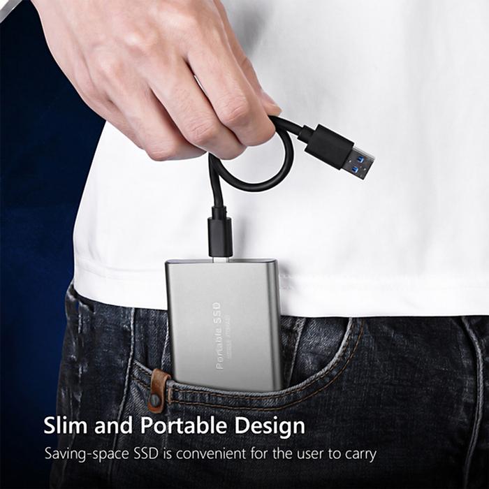 Disco Duro SSD Portátil Interfaz MXMDD-002-1 2 Pzas 4TB Negro SSD Lectura 30 MBs Escritura 37 MBs USB-C Entrada USB-A-C Salida, SolidMini04TB-WIN