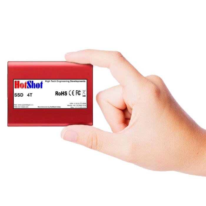 Disco Duro SSD Portátil Interfaz MXMDD-002-1 2 Pzas 4TB Negro SSD Lectura 30 MBs Escritura 37 MBs USB-C Entrada USB-A-C Salida, SolidMini04TB-WIN