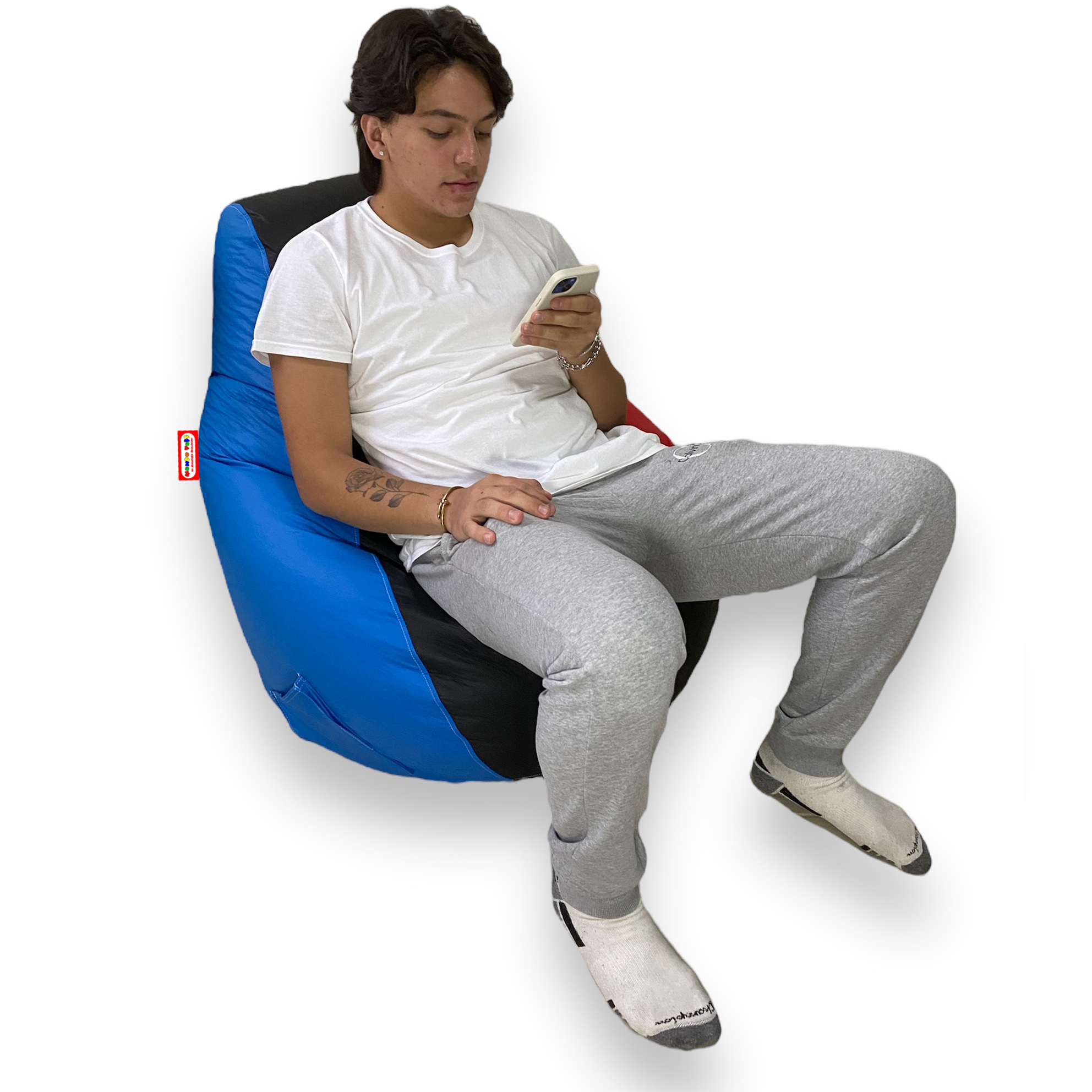 Sillón Puff Pera Game Tricolor Estandar marca Mundo Puff 