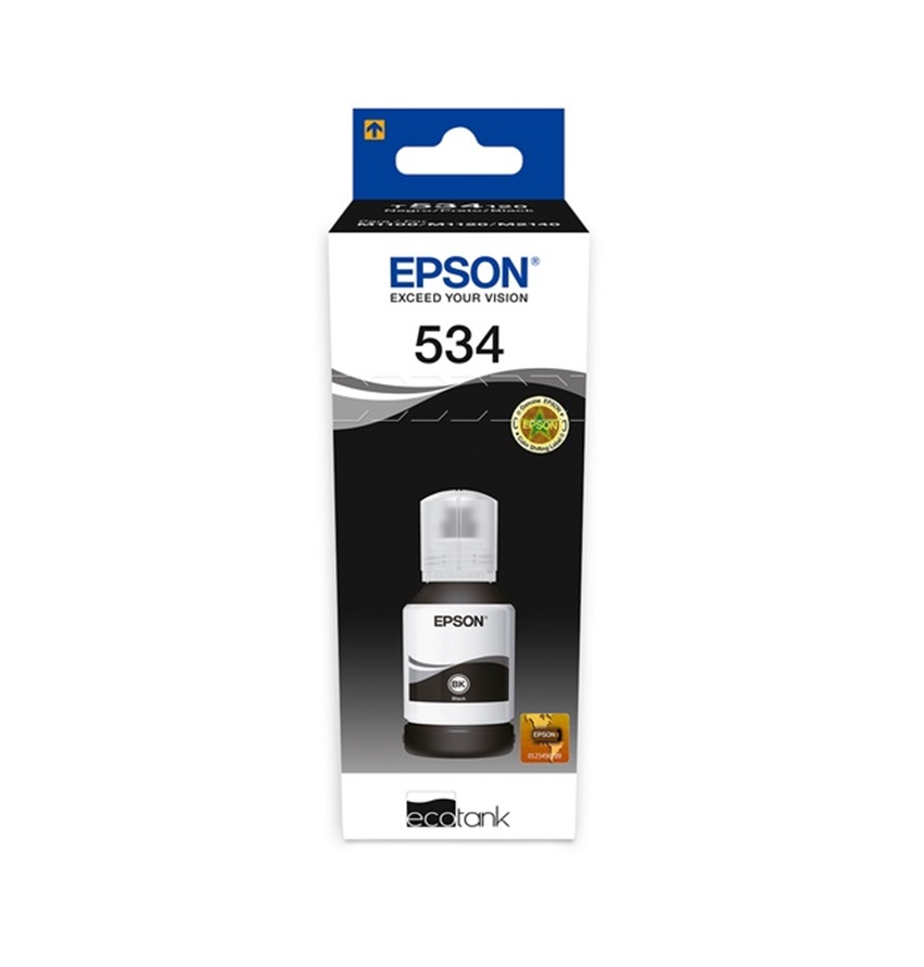 Botella de Tinta Epson Ecotank T534 Negra Pigmento Serie M T534120-AL