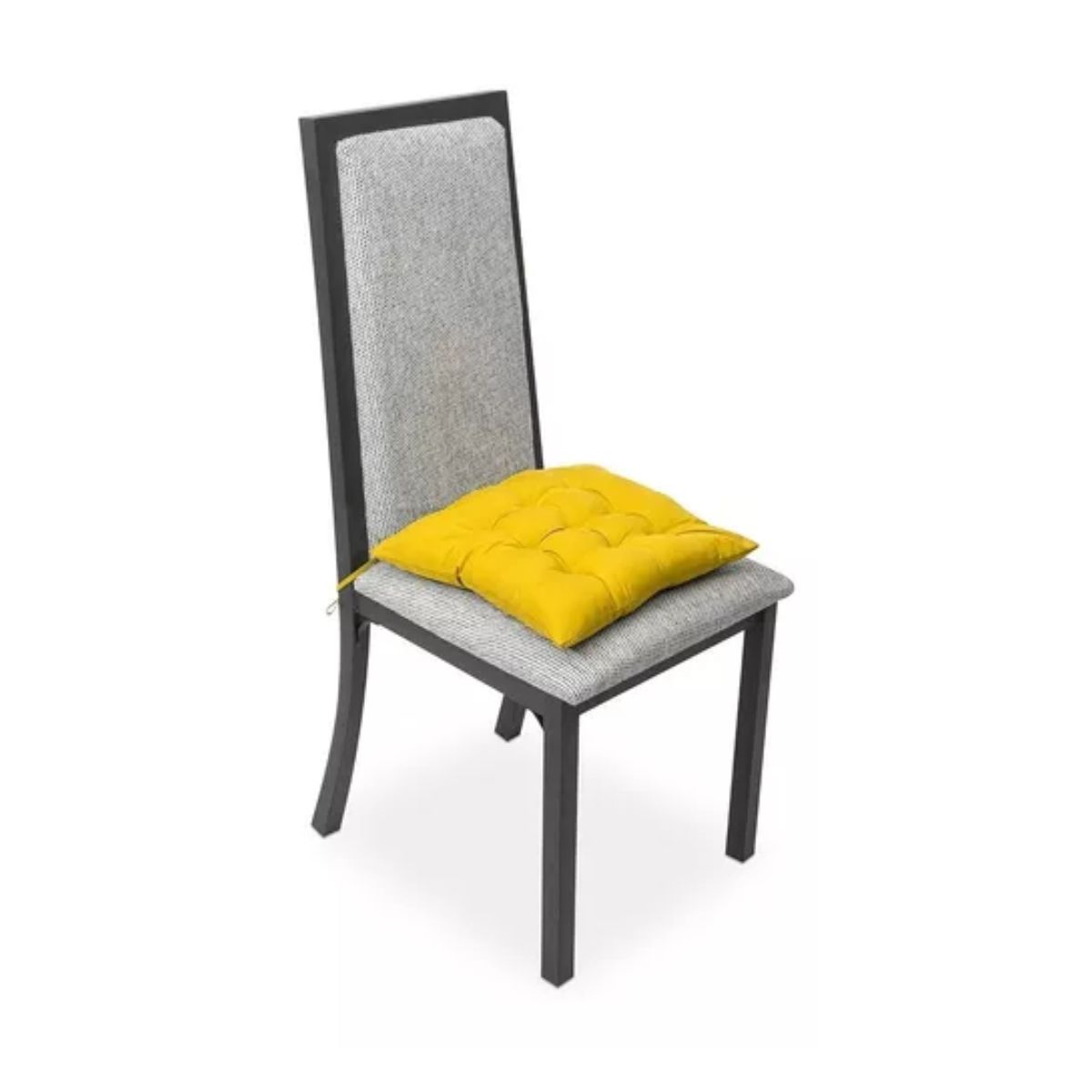 Cojines Para Silla Comedor 40x40 Cm Asiento Decorativo Cojín Color Amarillo liso
