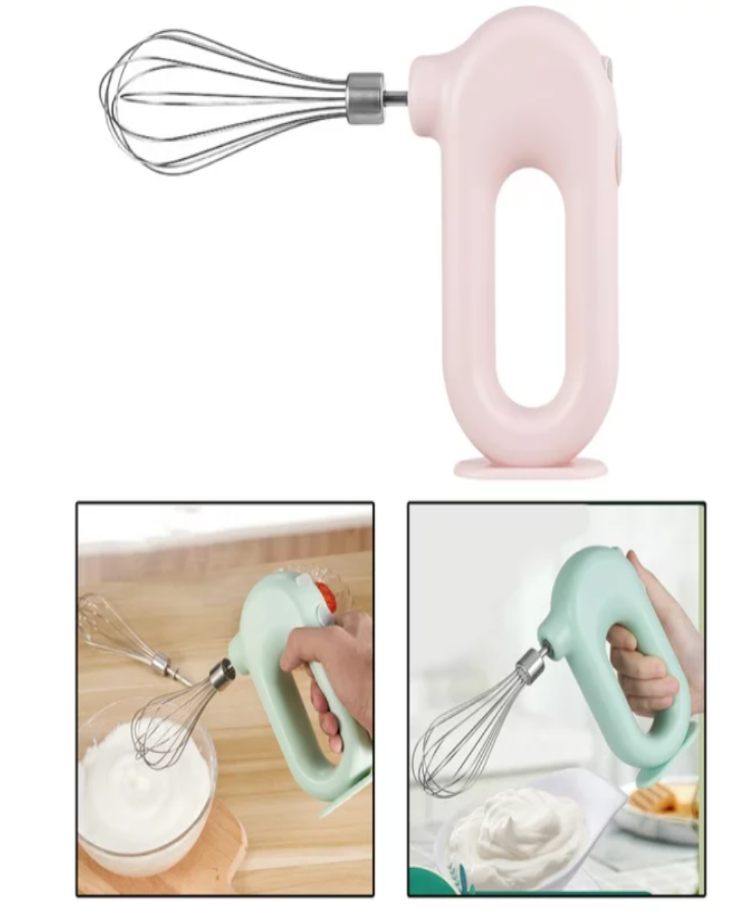 Mezclador De Inmersión Portátil Usb Recargable color ROSA