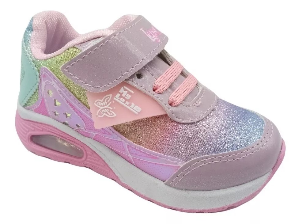 Tenis De Brillos Moda Para Niñas Estilo Urbano Marca Lux 578