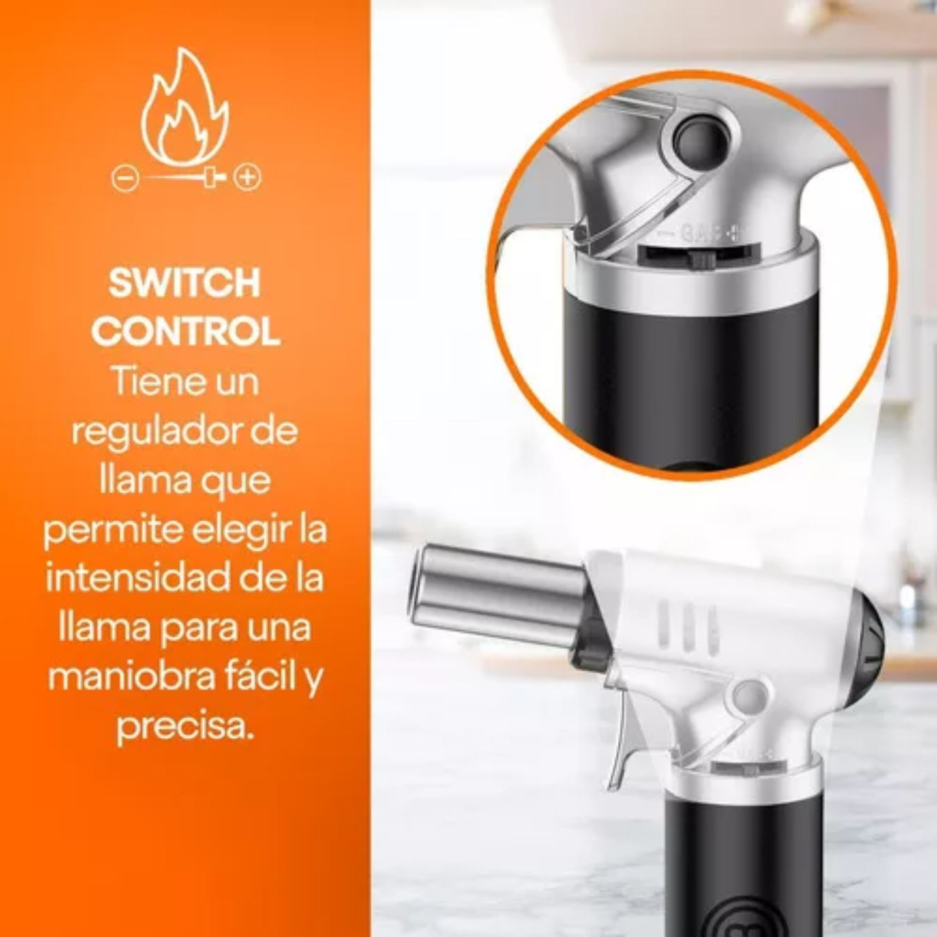 Antorcha Culinaria Acero Masterchef Color Negro/acero
