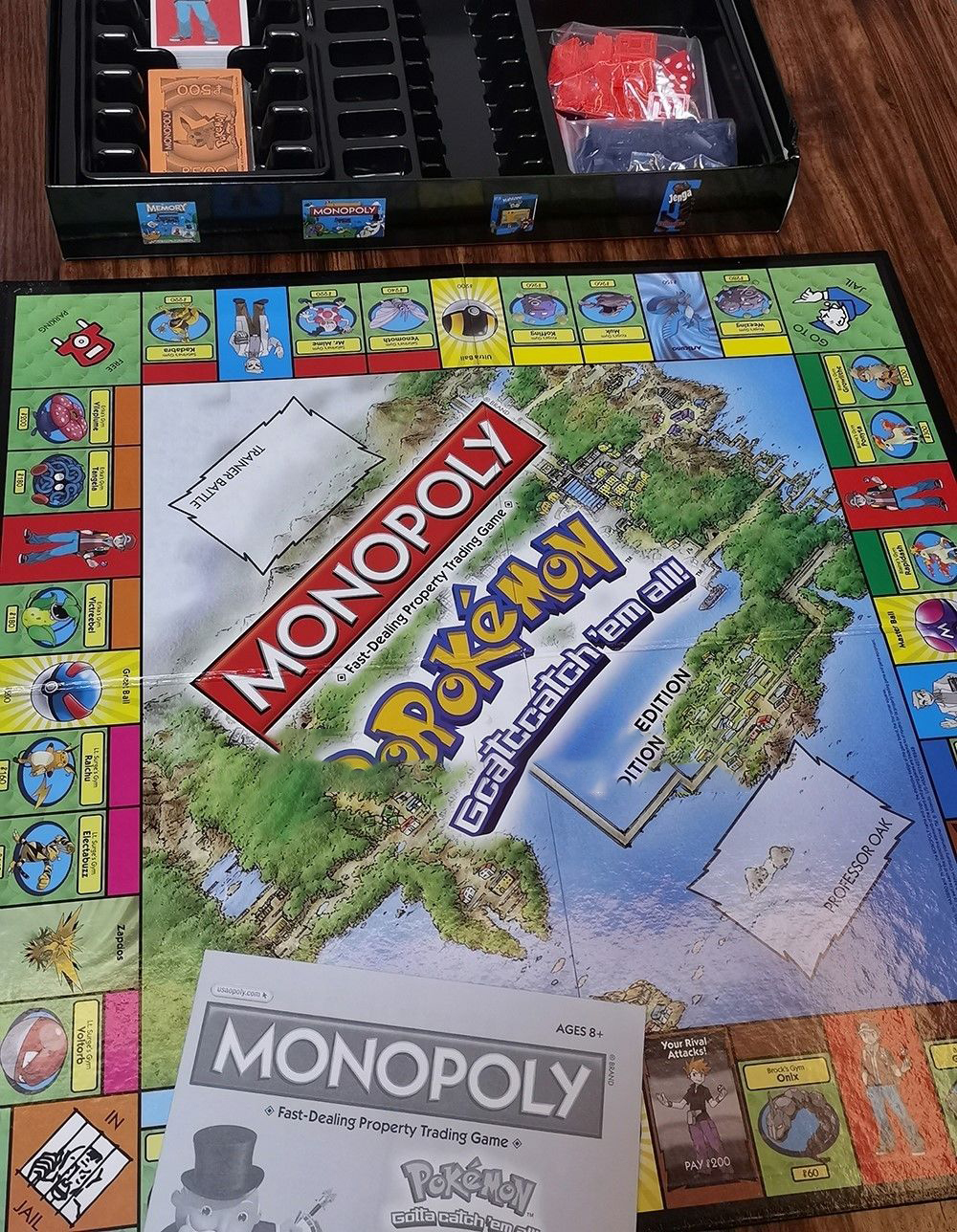 Juego De Mesa Monopoly Edición Especial Pokémon Kanto En Inglés