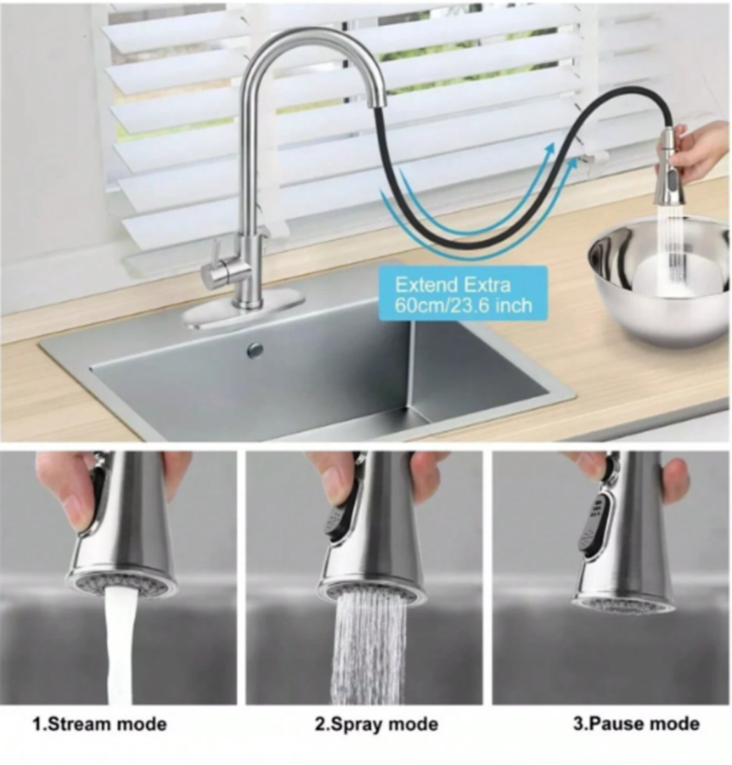 Mezcladora Para Fregadero Flexible Llave Cocina Puede Sacar 3 Modos