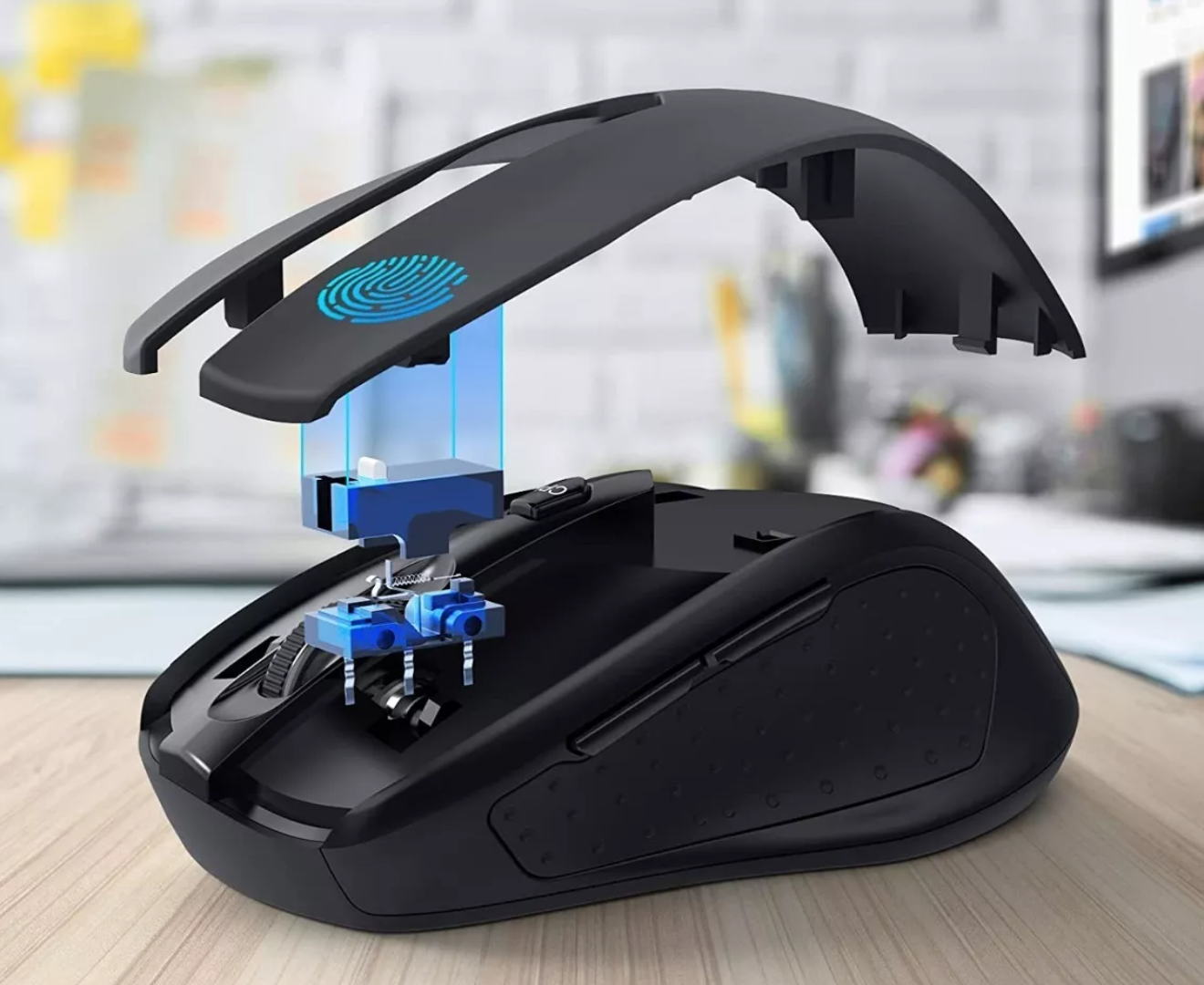 Mouse Inalámbrico De Juego Negro Optico Precisión Exacta D09