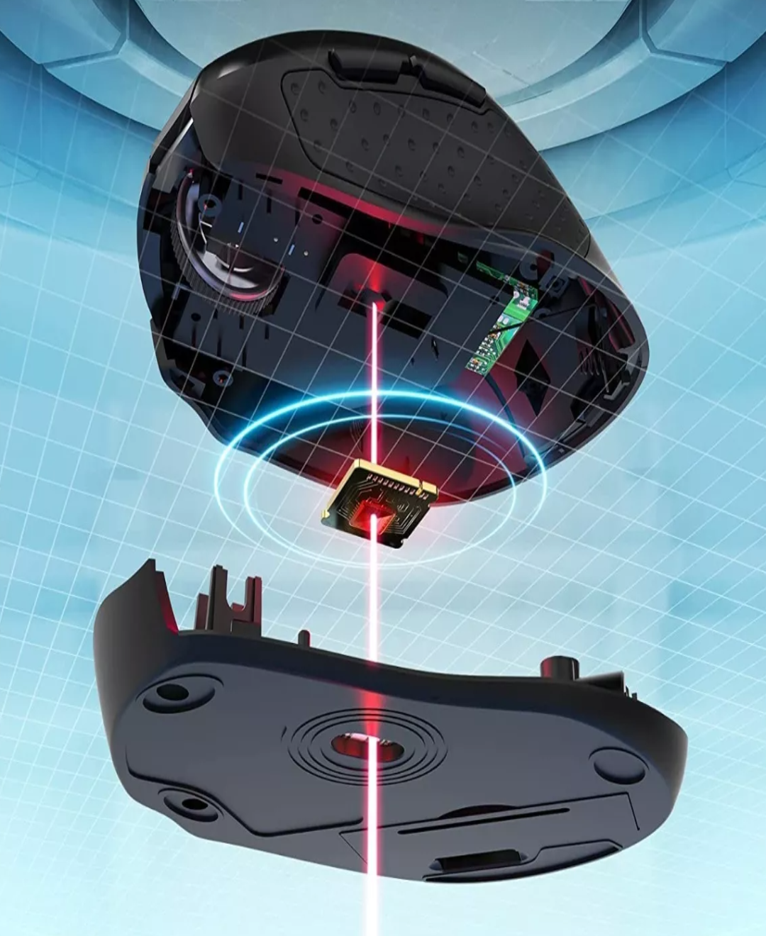 Mouse Inalámbrico De Juego Negro Optico Precisión Exacta D09