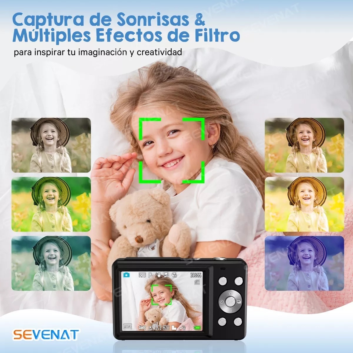 Cámara Digital 1080p 44mp Webcam Filtros Principiantes +32gb Negro