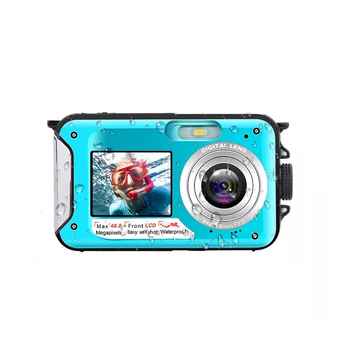 Cámara Digital  Submarina Impermeable Full Hd 2.7k 48mp
