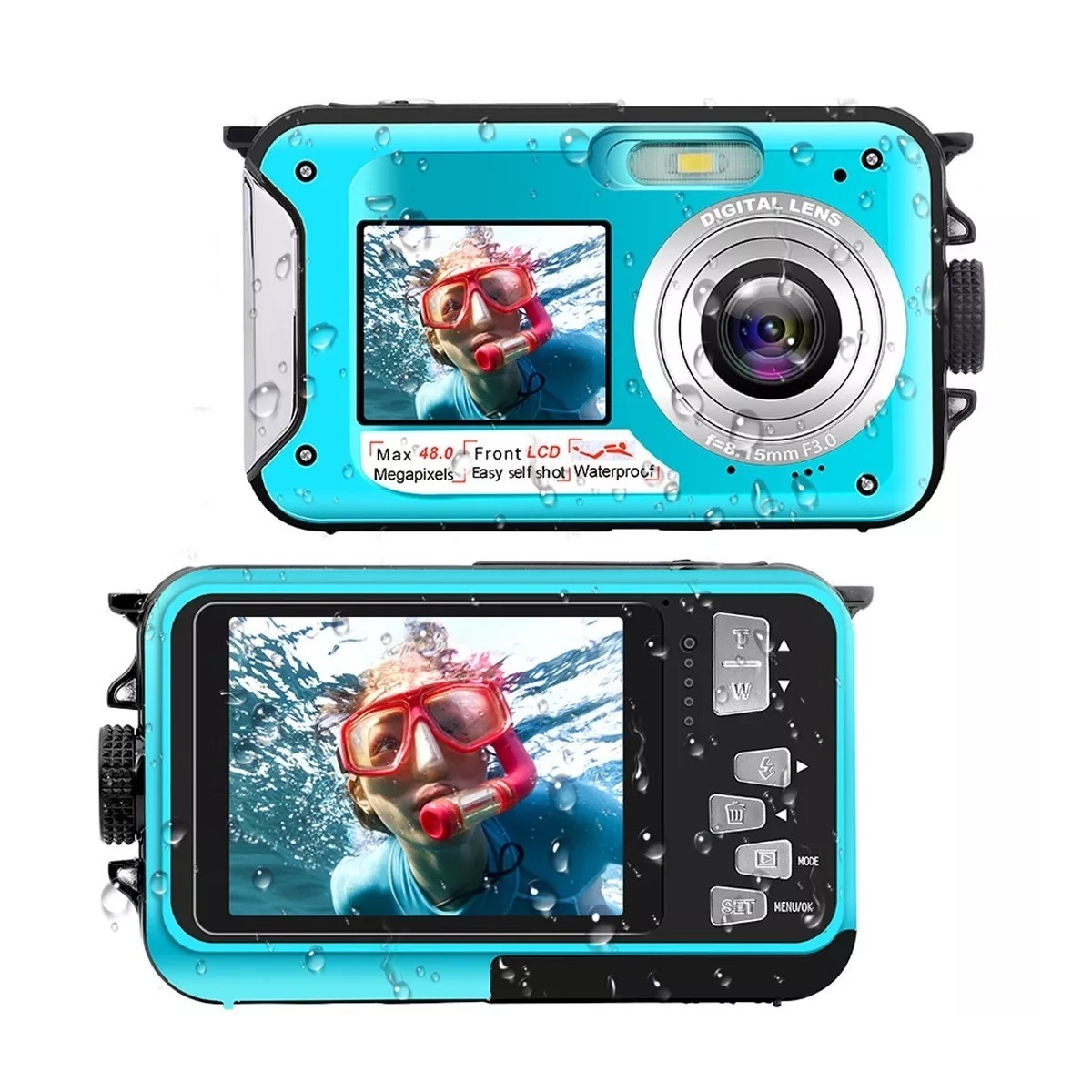 Cámara Digital  Submarina Impermeable Full Hd 2.7k 48mp