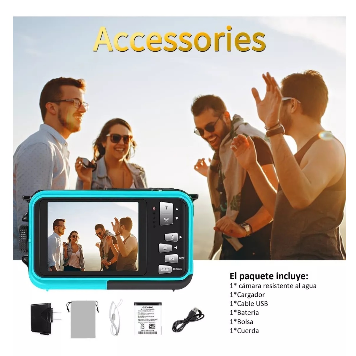 Cámara Digital  Submarina Impermeable Full Hd 2.7k 48mp