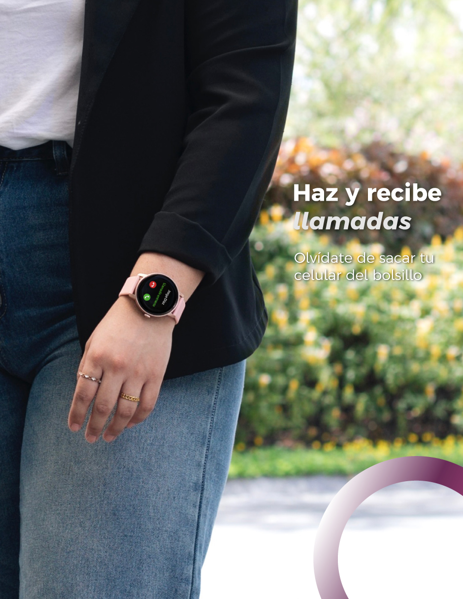 Smartwatch BINDEN ERA One Lite Realiza y Contesta Llamadas Rosa