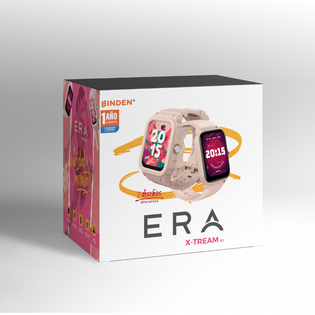 Smartwatch BINDEN Era XTream X1 Haz Llamadas +1 Correa de Regalo Rosa 50mm