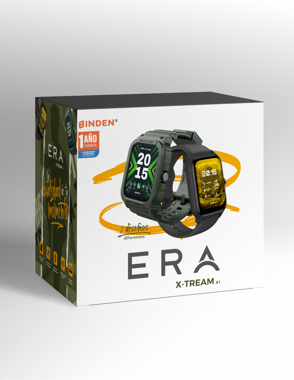 Smartwatch BINDEN Era XTream X1 Haz Llamadas +1 Correa de Regalo Verde oscuro 50mm
