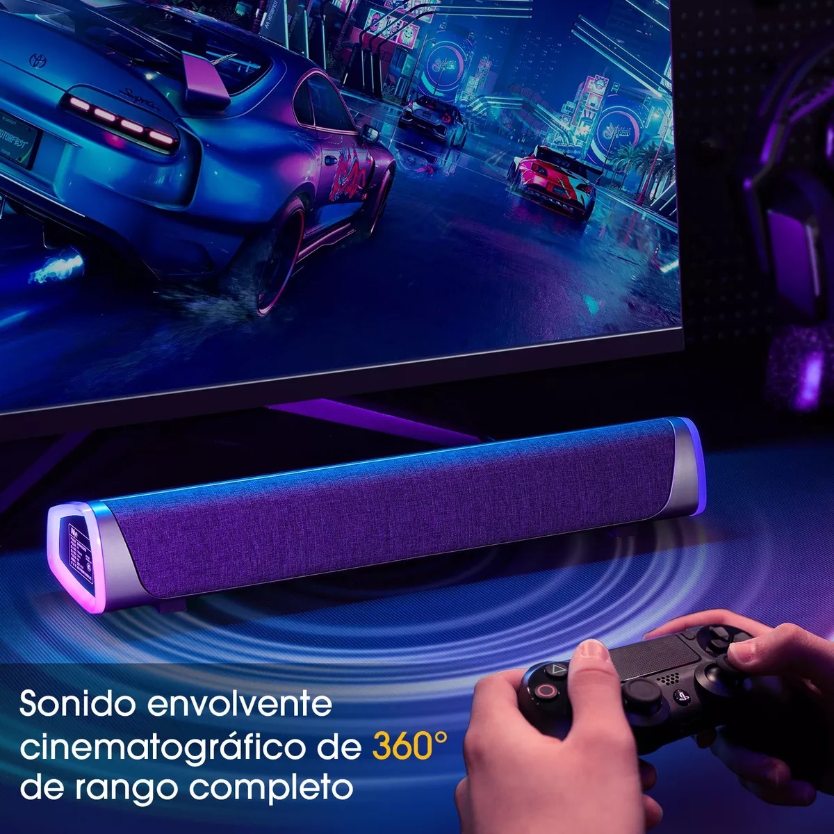 Bocina Bluetooth Sonido Pc/tv Con Wired Usb Subwoofer