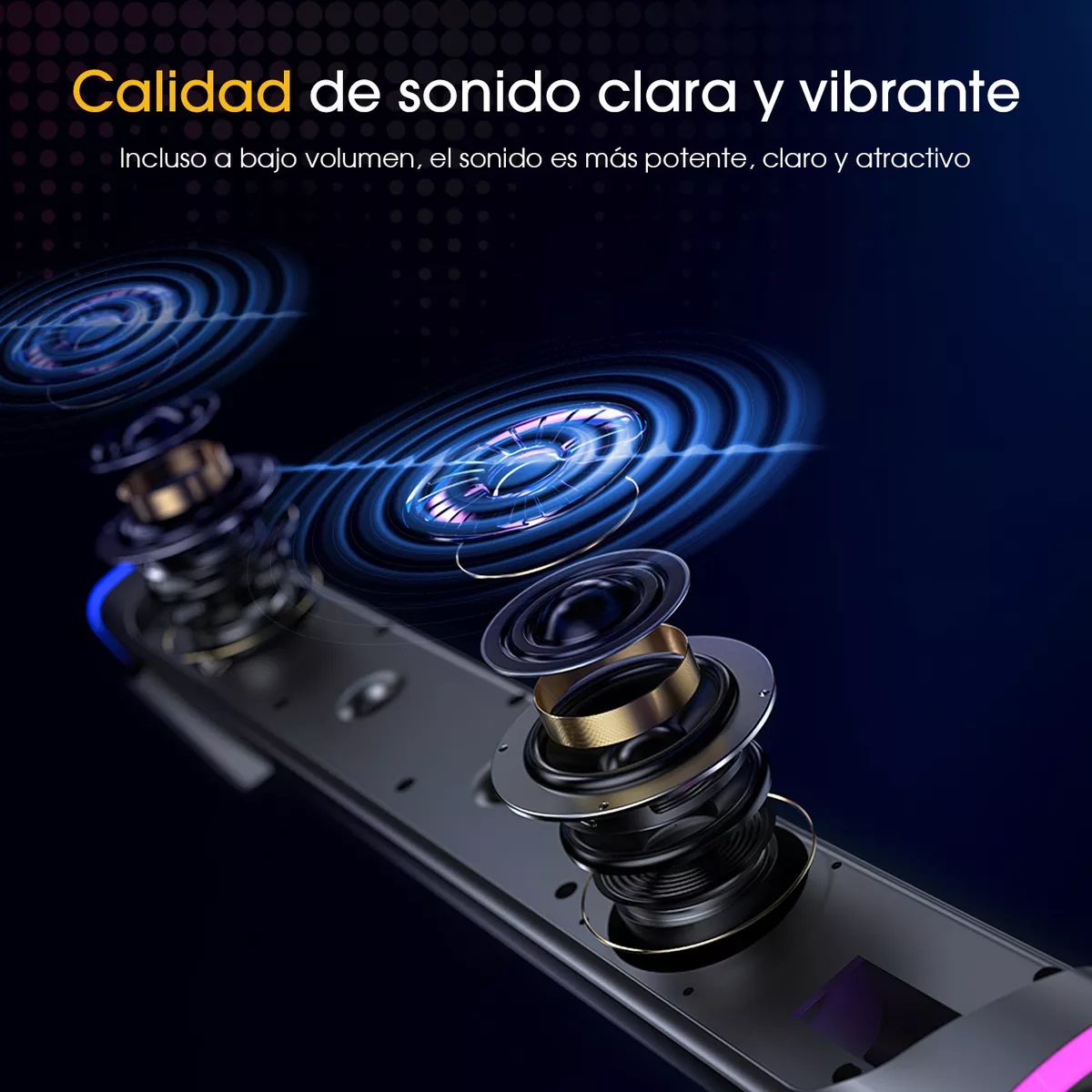 Bocina Bluetooth Sonido Pc/tv Con Wired Usb Subwoofer