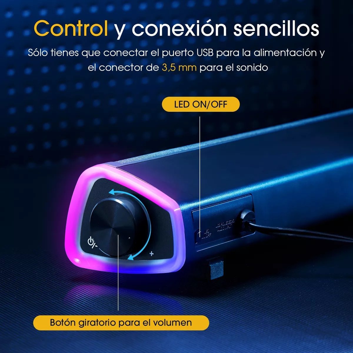 Bocina Bluetooth Sonido Pc/tv Con Wired Usb Subwoofer
