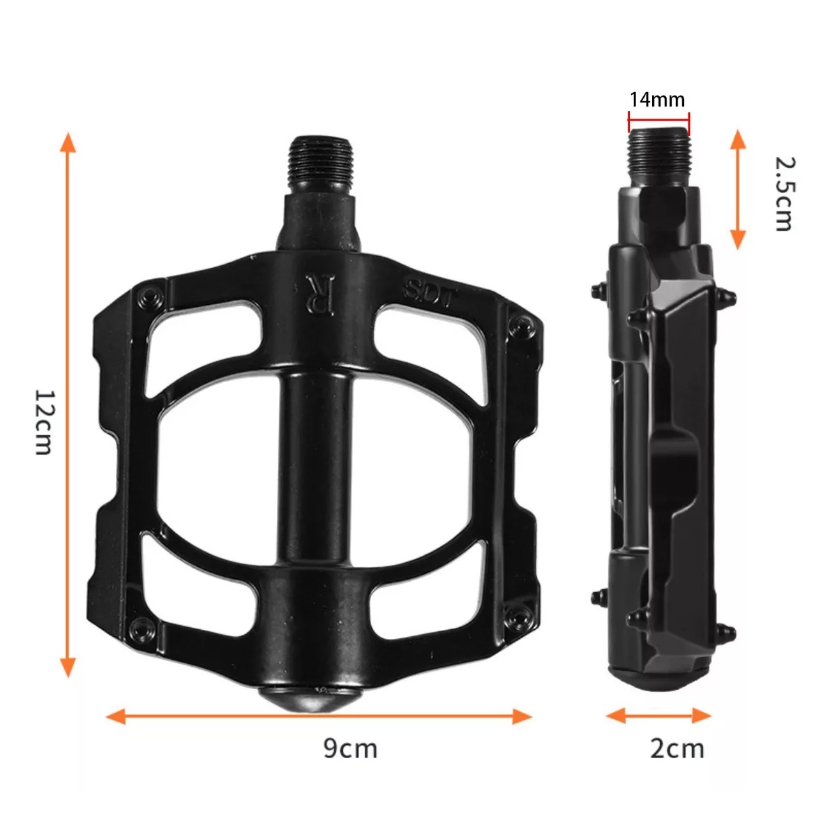 Pedales De Aluminio Para Bicicleta Mtb,4 Rodamientos,un Par