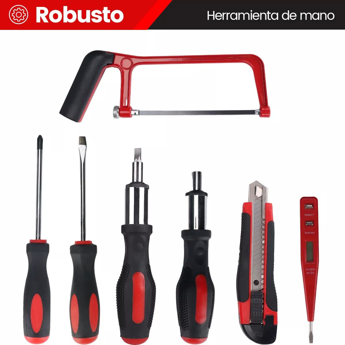 112pzs Juego Herramientas Set Mecánicas Reparación Doméstica.