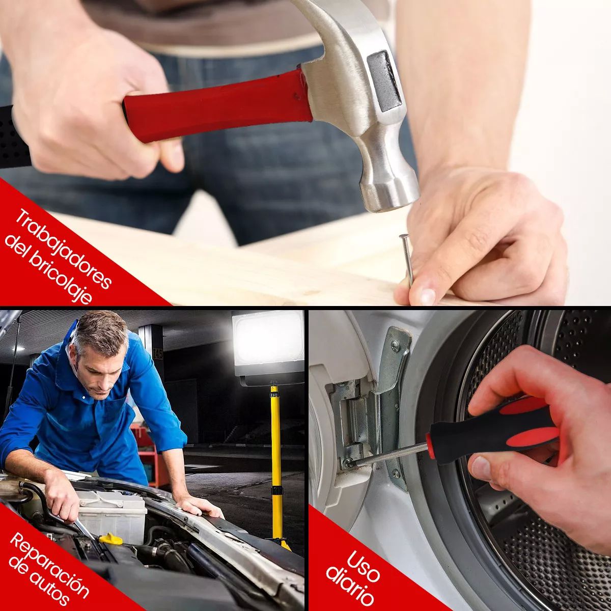 112pzs Juego Herramientas Set Mecánicas Reparación Doméstica.