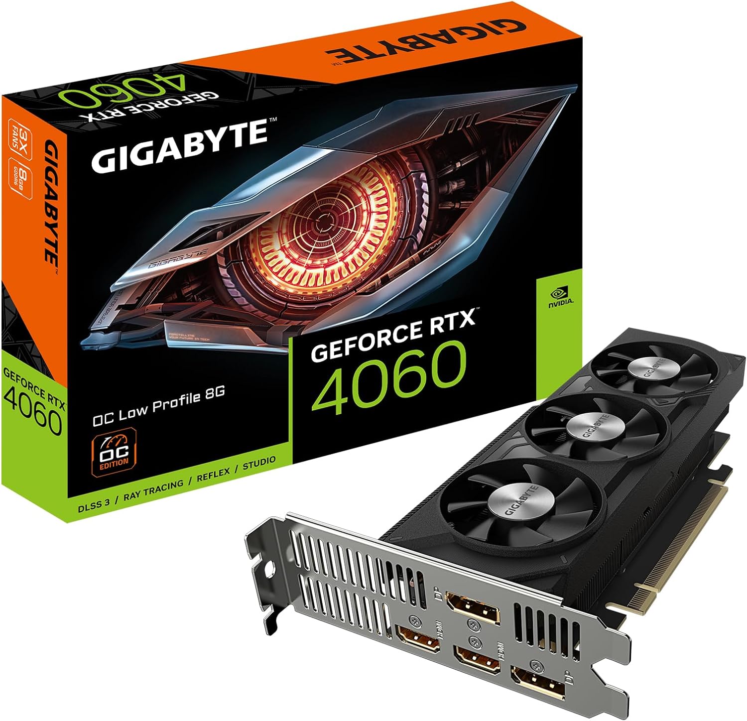 Tarjeta de Video Gigabyte NVIDIA GeForce RTX 4060 OC 8GB.