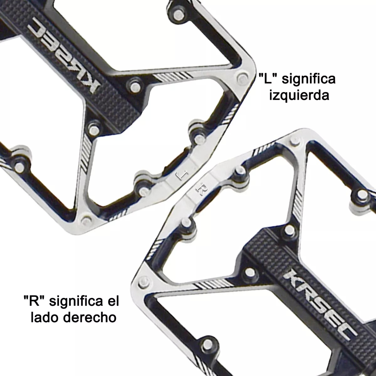 Par Pedales Para Bicicleta De Carretera/mtb De Aleación Aluminio Negro