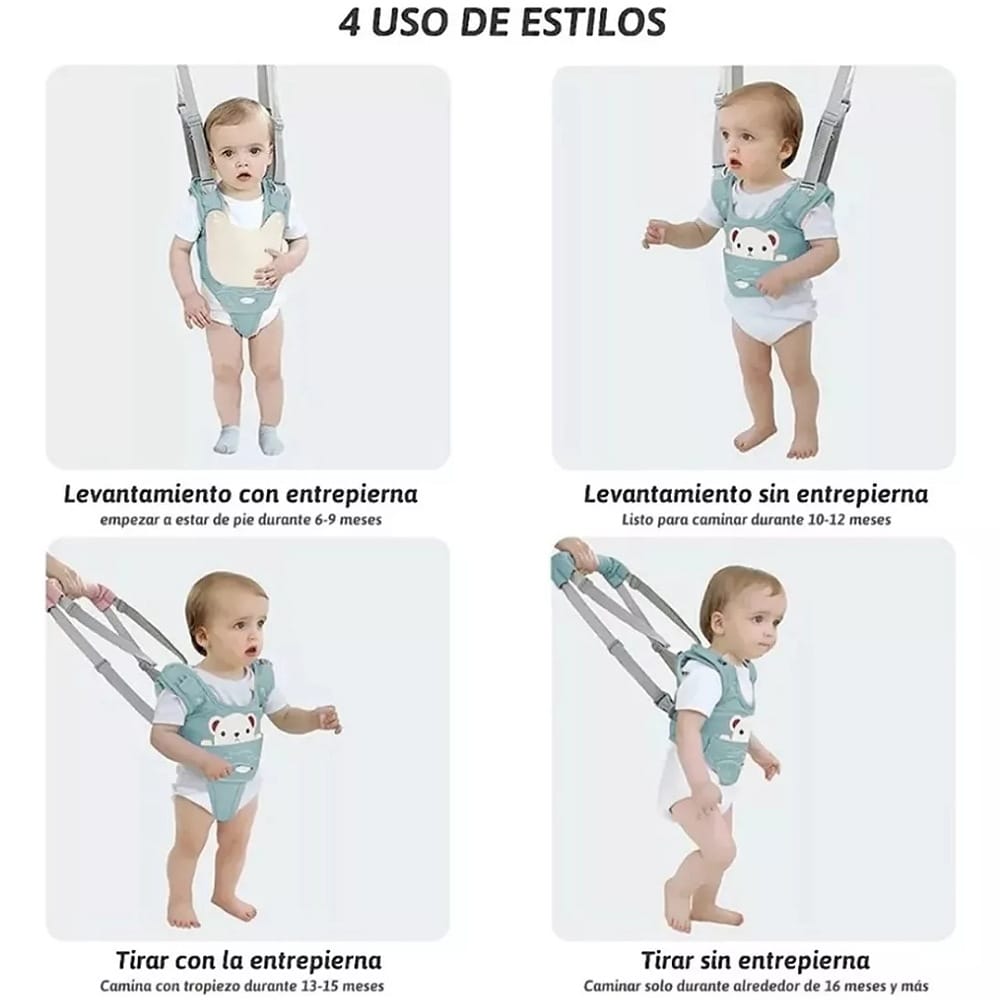 Arnés De Seguridad Para Caminar Respirable Bebes 6-36 Meses