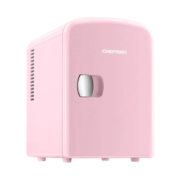 Mini Refrigerador Chefman RJ48-R 4 Litros Portatil Rosa