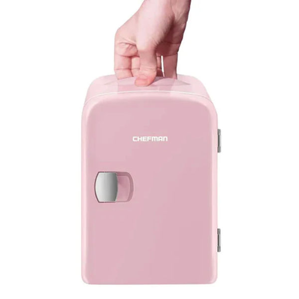 Mini Refrigerador Chefman RJ48-R 4 Litros Portatil Rosa