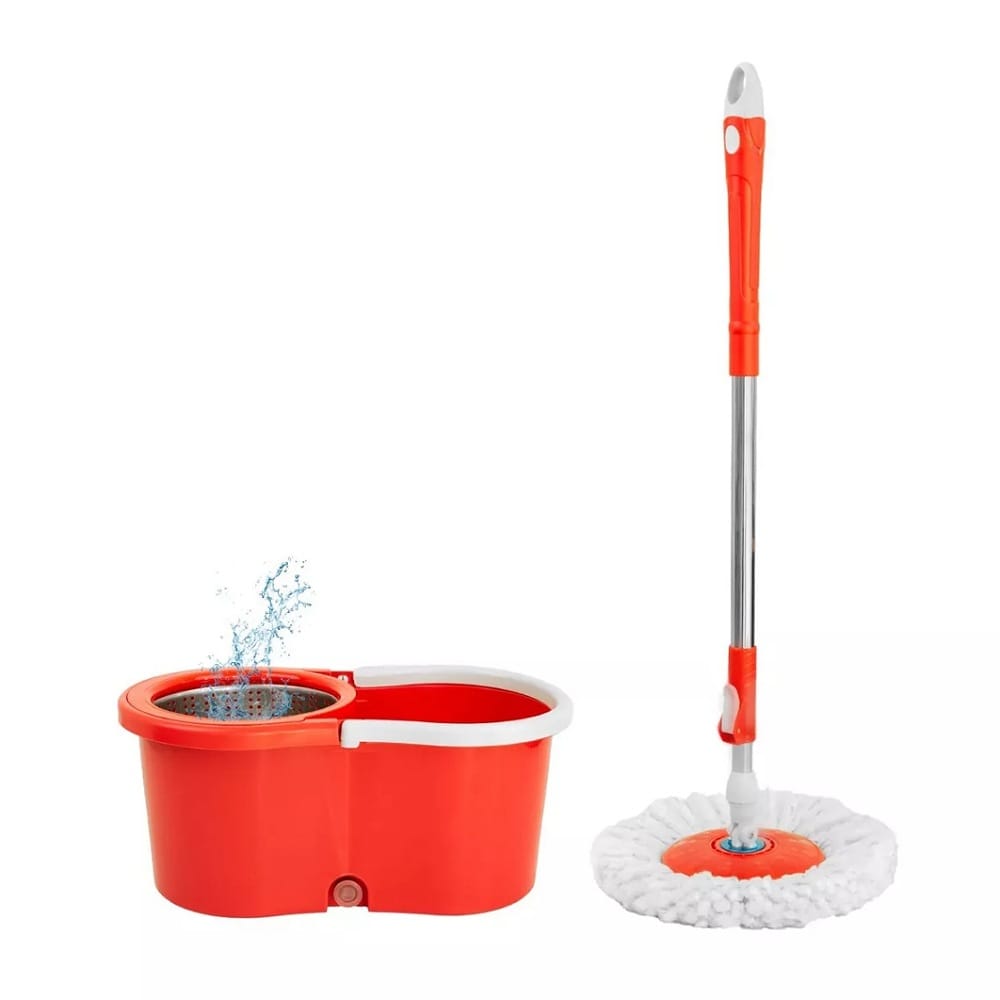 Trapeador Giratorio Con Cubeta Spin Mágico Microfibra