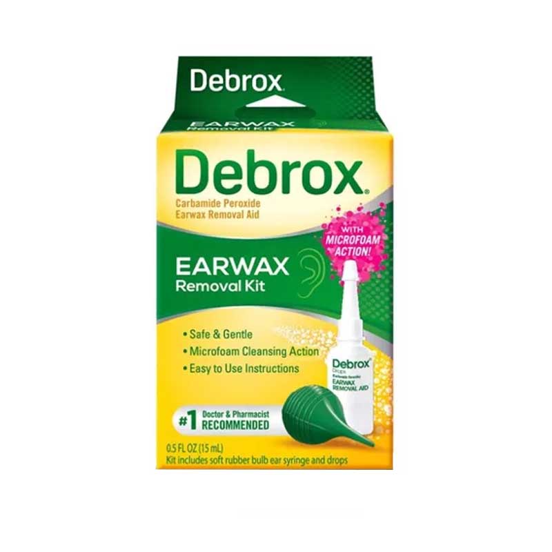 Kit Removedor de Cera Debrox 15ml Elimina Cerilla Oidos Incluye Bombilla 