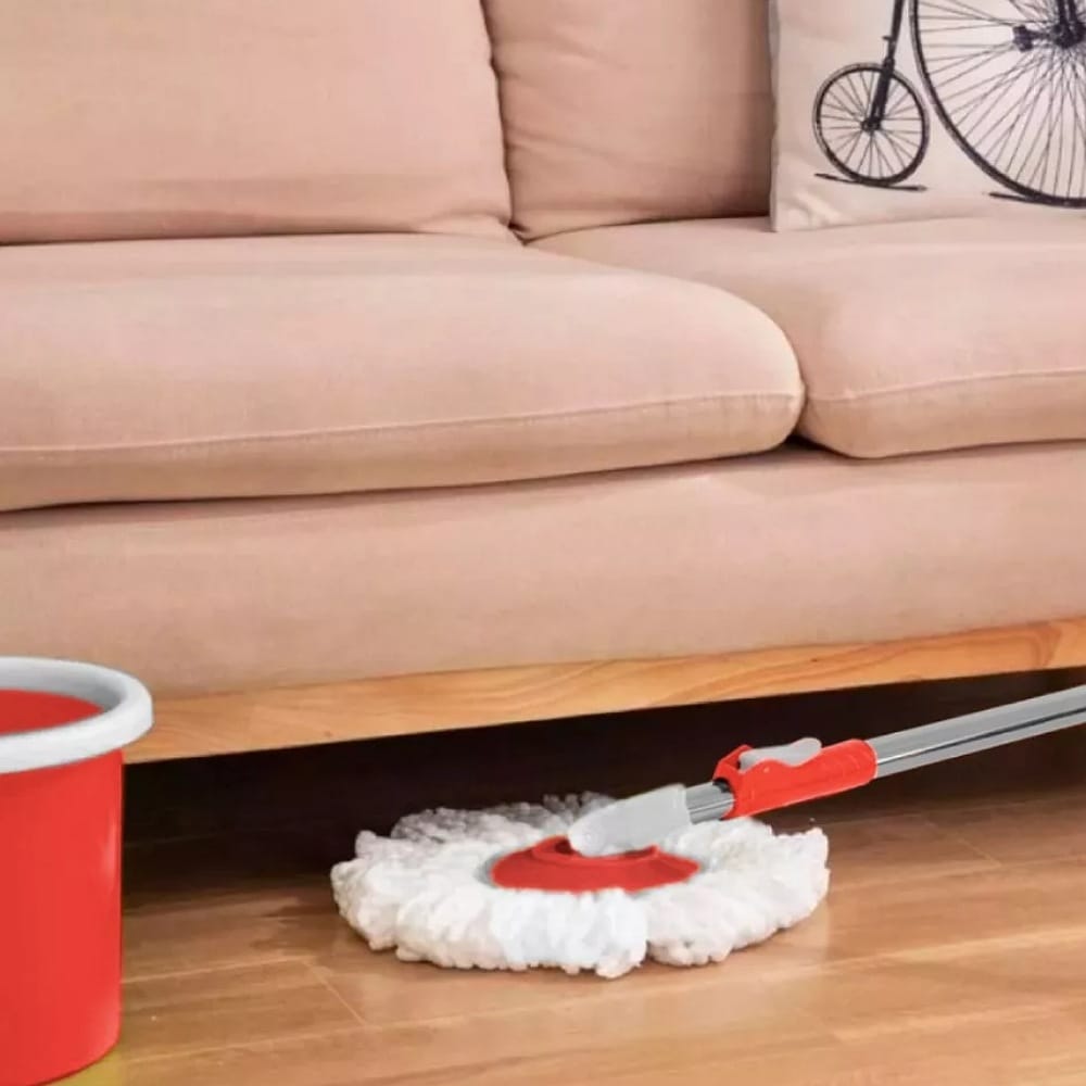 Trapeador Giratorio Con Cubeta Spin Mágico Microfibra