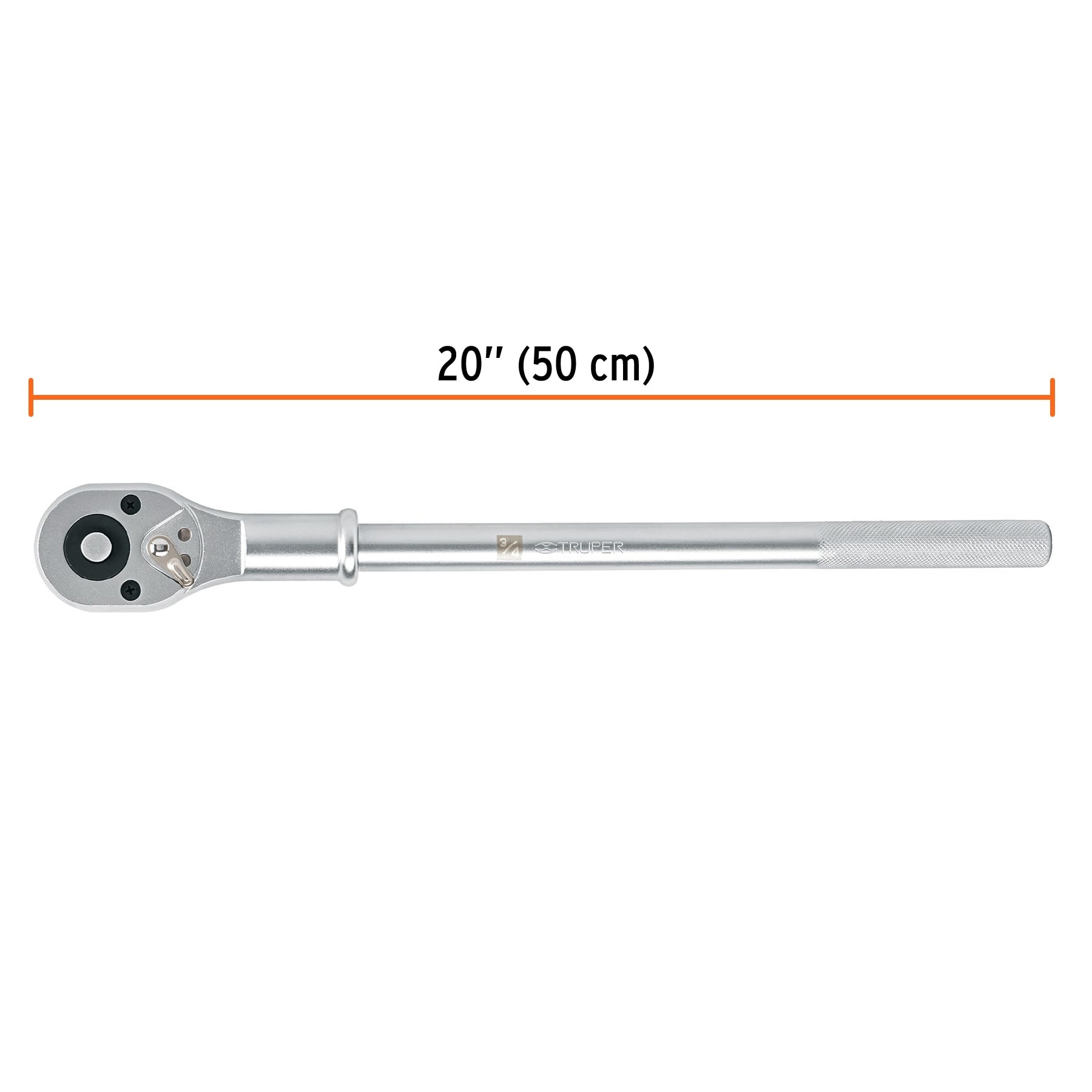 MATRACA 3/4" CABEZA PERA SIST. REVERSIBLE LIBERACIÓN RÁPIDA TRUPER 13900