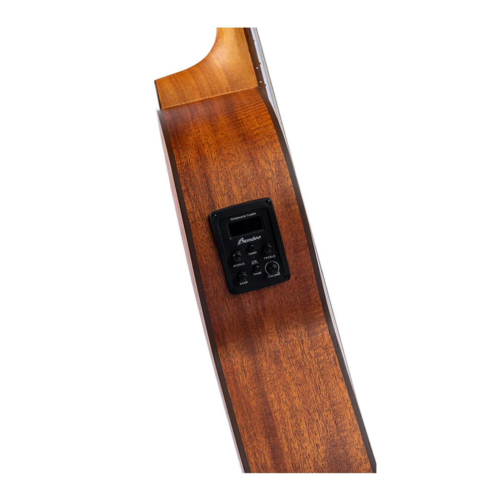 Guitarra Electroacústica Bamboo 39" Mahogany C/Funda Acolchada