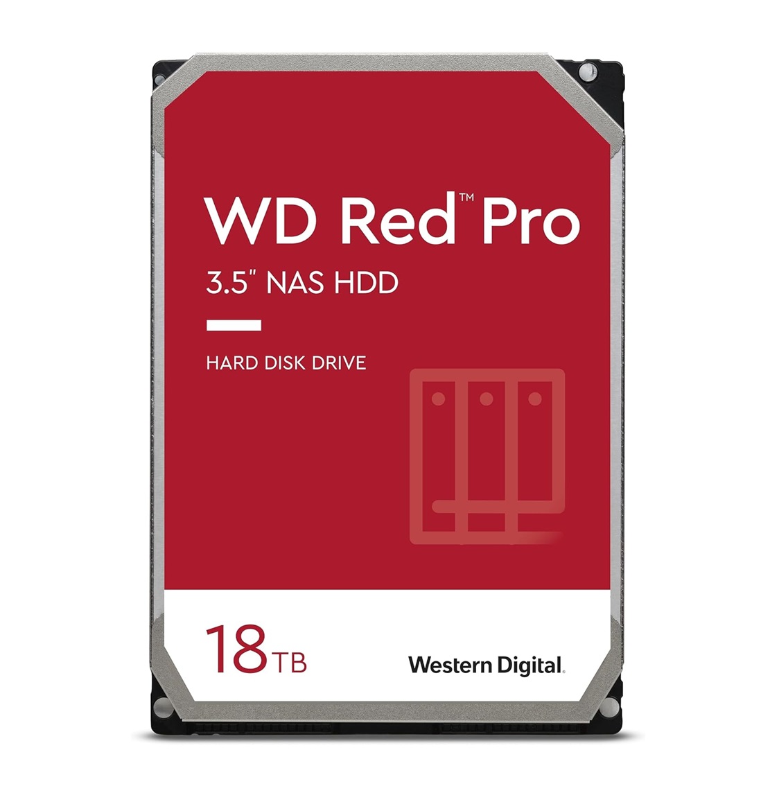 Disco Duro Para NAS Western Digital WD Red Pro 3.5'' Hasta 24 Bahías 18TB SATA III 6 Gbit/s 7200RPM 512MB Caché
