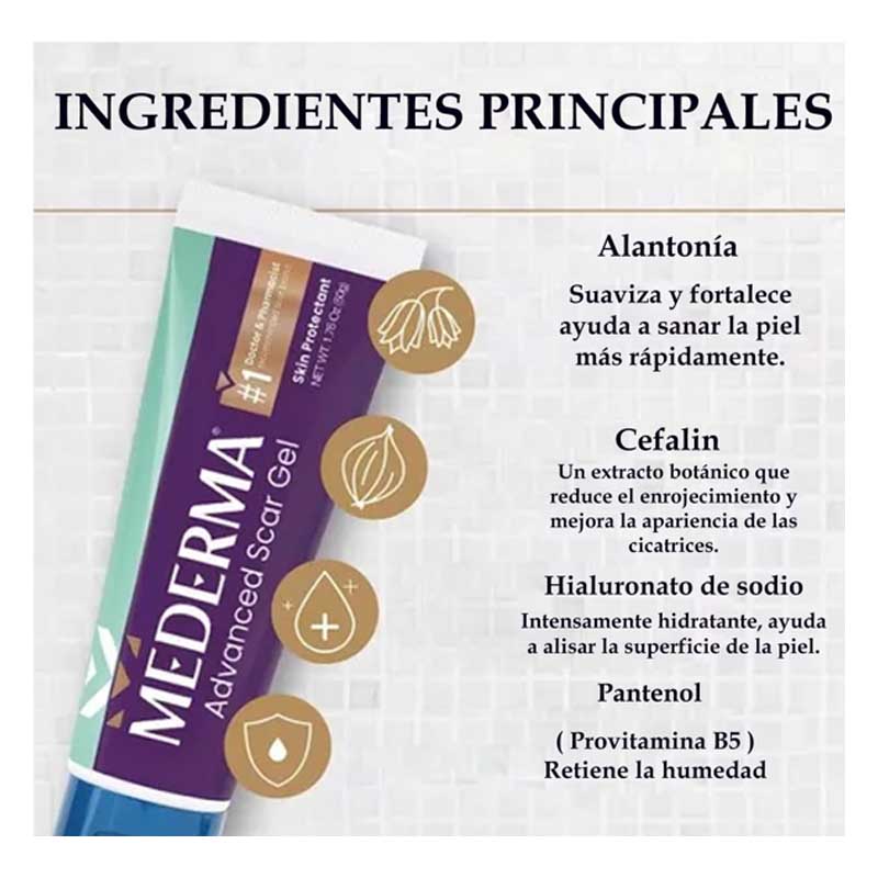 Gel Mederma Desvance Elimina Cicatrices en Cara y Cuerpo 50grs 