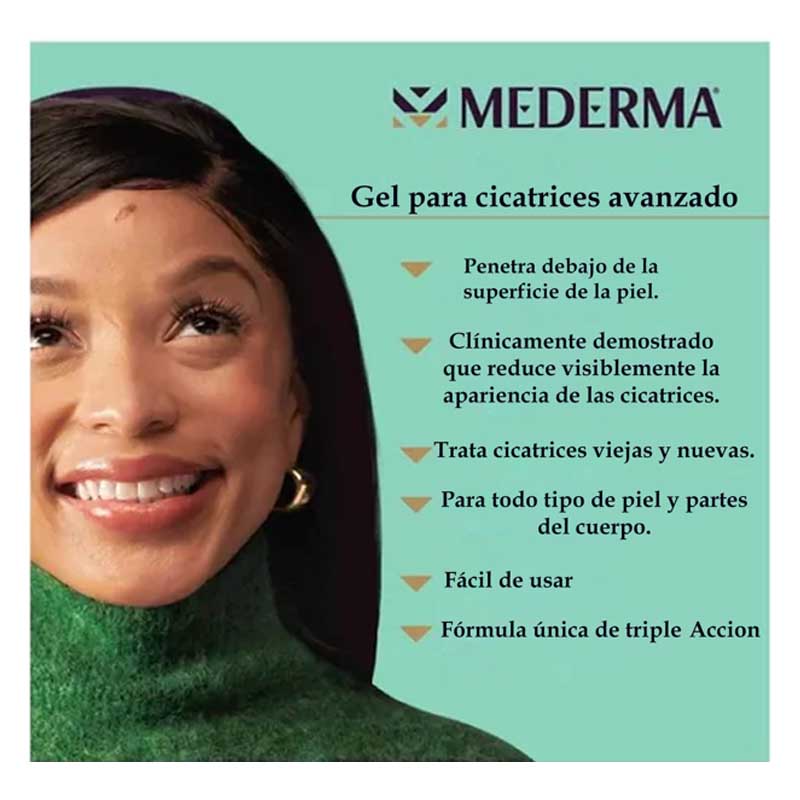 Gel Mederma Desvance Elimina Cicatrices en Cara y Cuerpo 50grs 