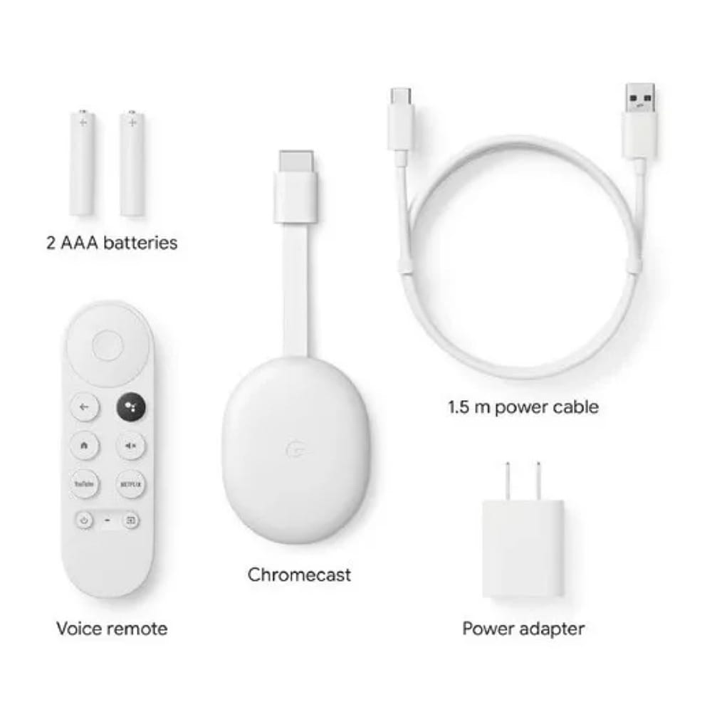 Google Chromecast Con Google Tv Hd Color Blanco Color Blanco Tipo De Control Remoto De Voz