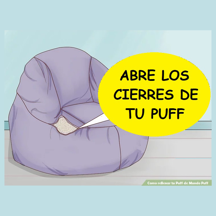 Relleno para Puff Perla virgen Poliestireno marca Mundo Puff