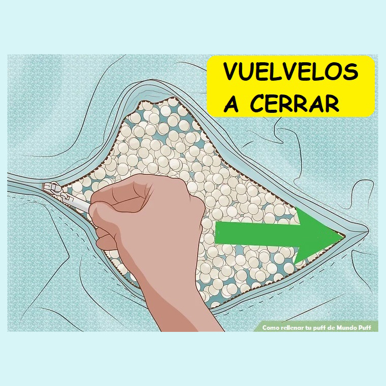 Relleno para Puff Perla virgen Poliestireno marca Mundo Puff