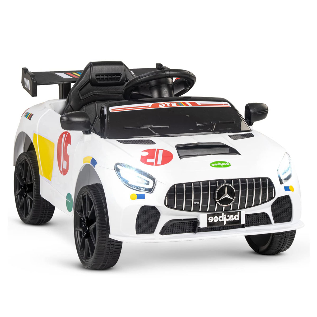 Carro Montable Electrico 6V Tipo Maserati MT-919A Blanco