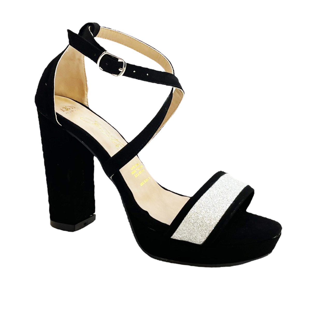 Zapatillas Negras Plataforma Fiesta Mujer Sheila 10 Cm