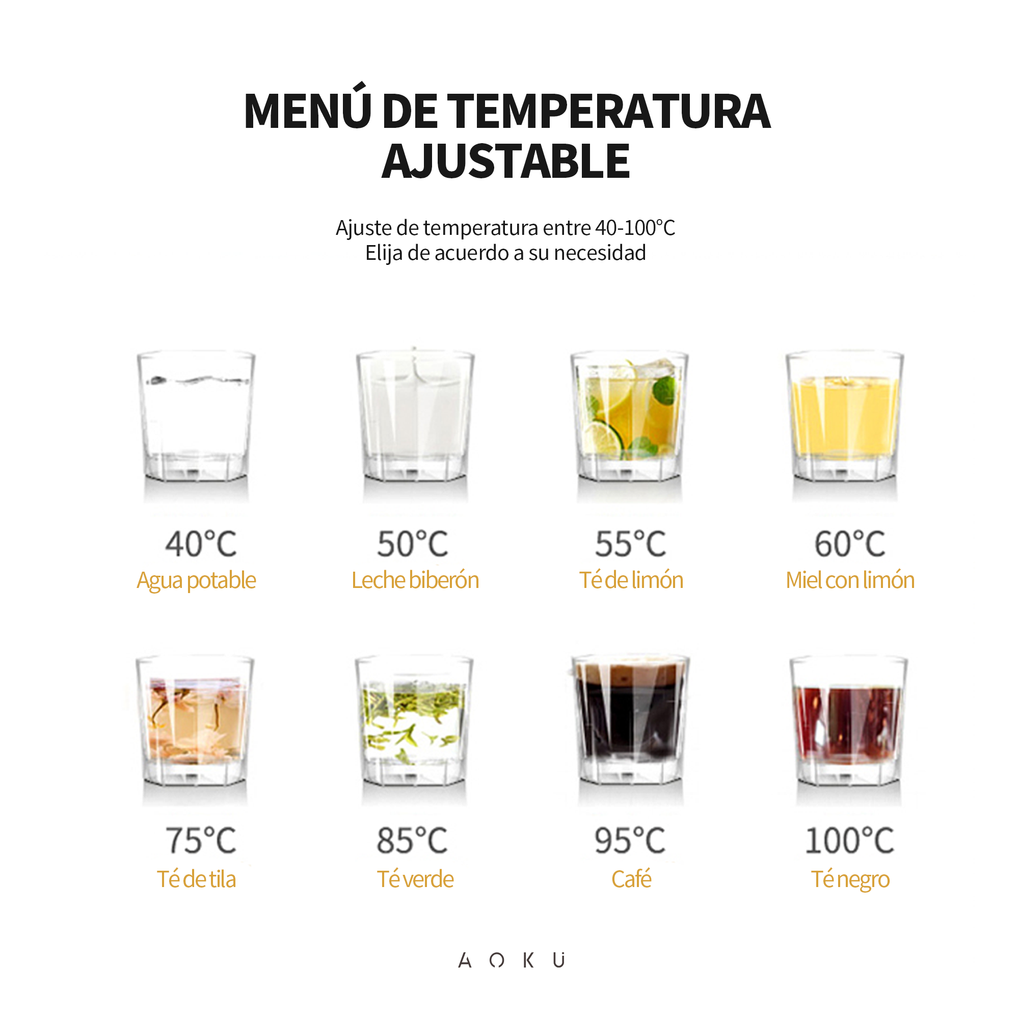 Dispensador De Agua Caliente Y Fría con Panel Touch, Control Remoto Y Almacanamiento AOKU HOME Color Gris