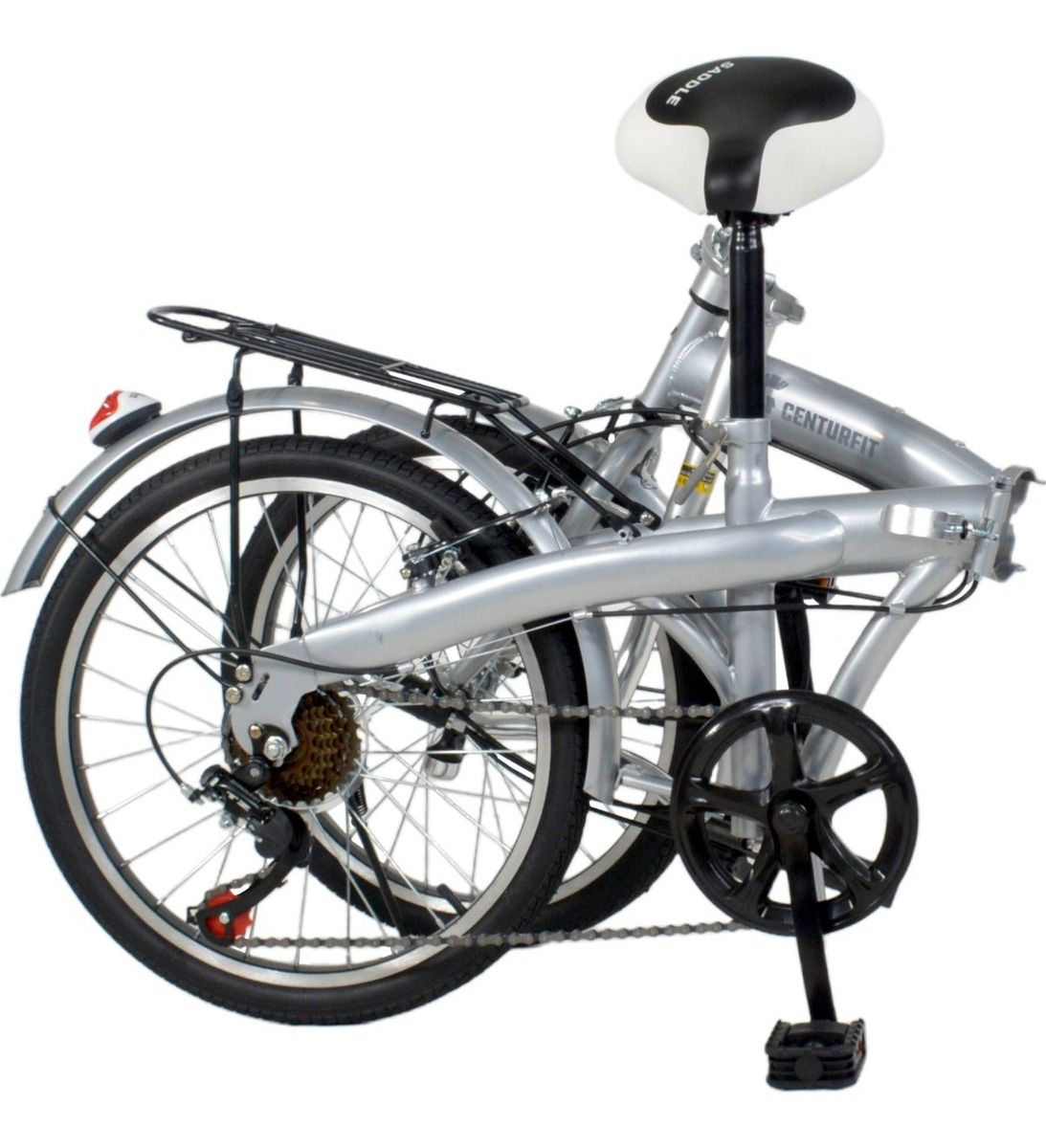 Bicicleta Plegable Retro Vintage R20 Vbrake Blanca