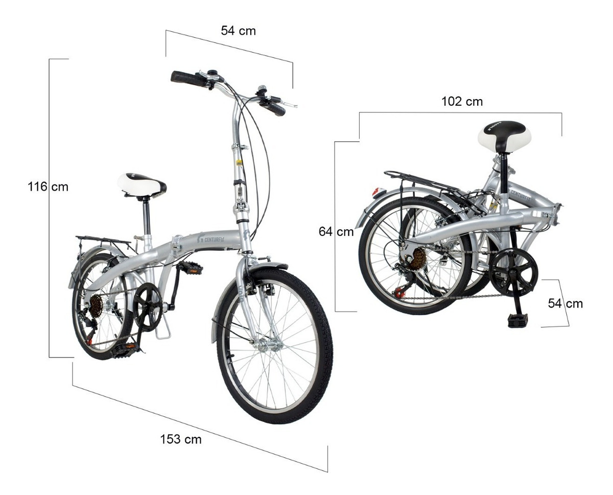 Bicicleta Plegable Retro Vintage R20 Vbrake Blanca