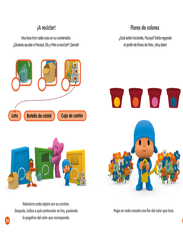 POCOYO ACTIVIDADES: SUPER PEGATINAS AUTOR   Animaj